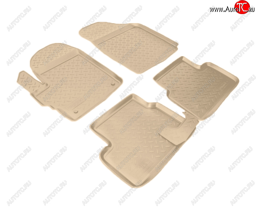 2 759 р. Коврики салона Norplast Unidec  Chevrolet Spark  M200,250 (2005-2010) (Цвет: бежевый)  с доставкой в г. Пермь