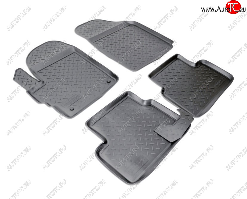 2 139 р. Комплект ковриков в салон Norplast Unidec Chevrolet Spark M200,250 (2005-2010) (Цвет: черный)  с доставкой в г. Пермь