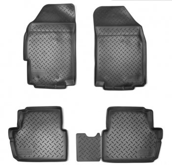 Комплект ковриков в салон Norplast Unidec Chevrolet Spark  M300 (2010-2015), Ravon R2 (2016-2025) (Цвет: черный)
