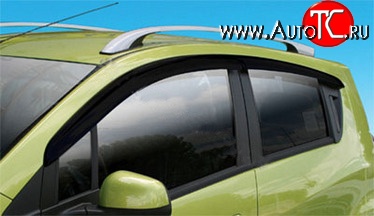 521 р. Дефлекторы окон (ветровики) Novline 4 шт Chevrolet Spark M300 дорестайлинг (2010-2015)  с доставкой в г. Пермь