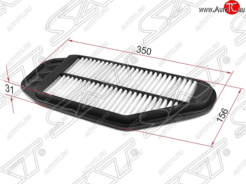 299 р. Фильтр воздушный двигателя SAT (1,0 / 1,2)  Chevrolet Spark  M300 (2010-2015), Ravon R2 (2016-2025)  с доставкой в г. Пермь