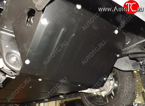 12 599 р. Защита картера двигателя (2 части, V-6,2) Alfeco  Chevrolet Tahoe  K2UC (2014-2021) (Алюминий 3 мм)  с доставкой в г. Пермь