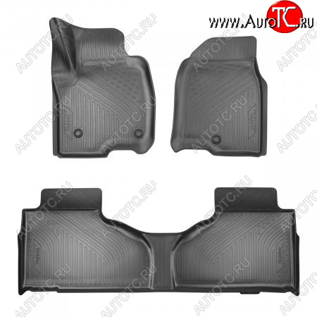 3 199 р. Коврики салона (1 и 2 ряд) Unidec Chevrolet Tahoe GMT T1XX   (2019-2022) (Чёрные)  с доставкой в г. Пермь