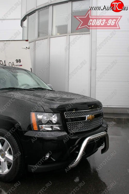 21 059 р. Защита переднего бампера Souz-96 (d76) Chevrolet Tahoe GMT900 5 дв. (2006-2013)  с доставкой в г. Пермь