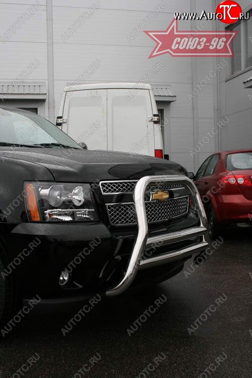 29 699 р. Защита переднего бампера Souz-96 (d76) Chevrolet Tahoe GMT900 5 дв. (2006-2013)  с доставкой в г. Пермь