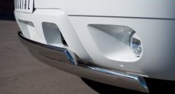 21 499 р. Защита переднего бампера (2 трубыØ76х42 мм, нержавейка) Russtal Chevrolet Tahoe GMT900 5 дв. (2006-2013)  с доставкой в г. Пермь. Увеличить фотографию 2