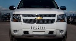 21 499 р. Защита переднего бампера (2 трубыØ76х42 мм, нержавейка) Russtal Chevrolet Tahoe GMT900 5 дв. (2006-2013)  с доставкой в г. Пермь. Увеличить фотографию 4