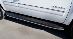 16 949 р. Защита порогов SLITKOFF из круглой трубы диаметром 42 мм (рестайлинг)  Chevrolet Tahoe  GMT900 (2006-2013) 5 дв.  с доставкой в г. Пермь. Увеличить фотографию 2