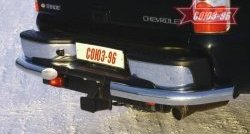 Защита заднего бампера из боковых уголков (дорестайлинг) Souz-96 (d76) Chevrolet Tahoe  GMT900 (2006-2013) 5 дв.