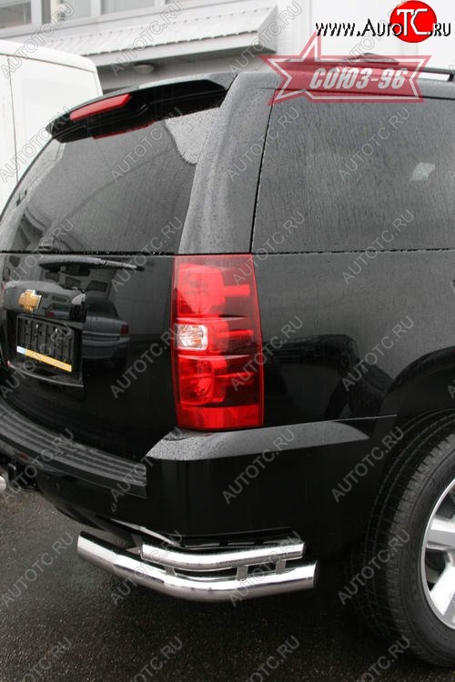 21 599 р. Защита заднего бампера Souz-96 (d76/42)  Chevrolet Tahoe  GMT900 (2006-2013) 5 дв.  с доставкой в г. Пермь