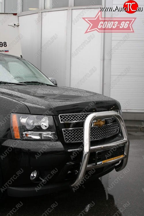 21 599 р. Защита переднего бампера Souz-96 (d76)  Chevrolet Tahoe  GMT900 (2006-2013) 5 дв.  с доставкой в г. Пермь