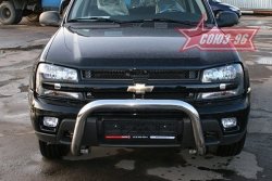 Защита переднего бампера Souz-96 (d76) Chevrolet Trailblazer  GMT360 (2006-2012) рестайлинг
