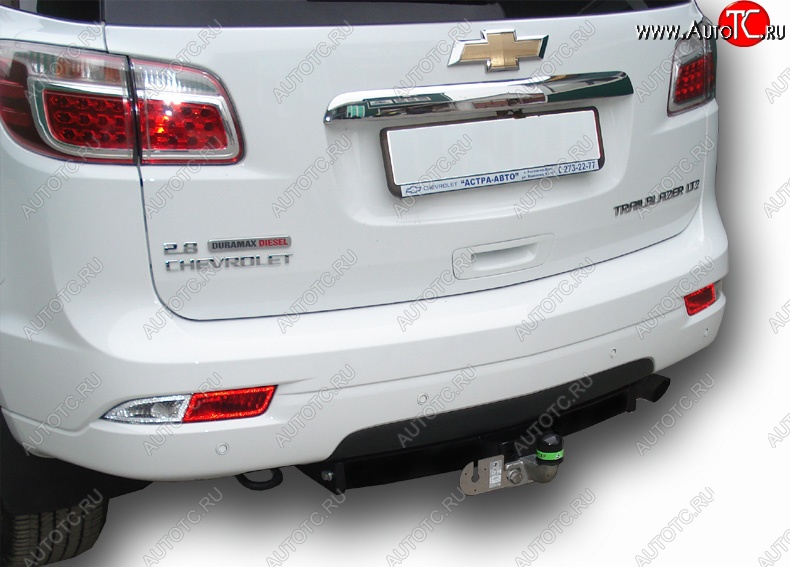 9 699 р. Фаркоп Лидер Плюс (съемный шар тип FC) Chevrolet Trailblazer GM800 дорестайлинг (2012-2016) (Без электропакета)  с доставкой в г. Пермь