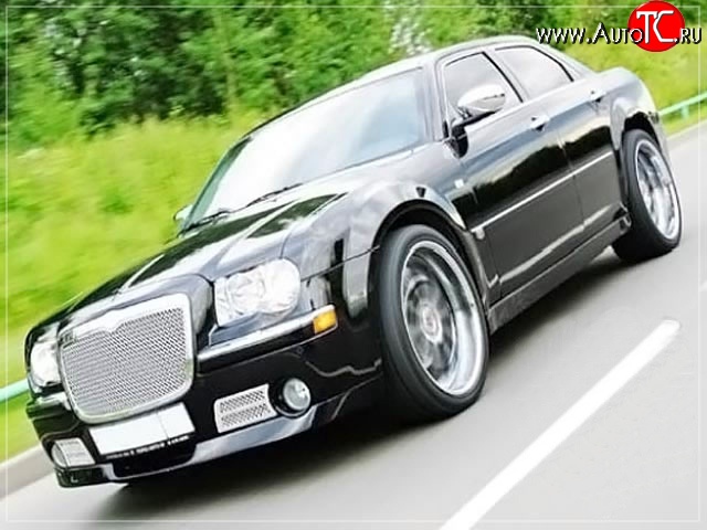 15 699 р. Накладка на передний бампер La Connection Chrysler 300C LX седан (2004-2011) (Неокрашенная)  с доставкой в г. Пермь