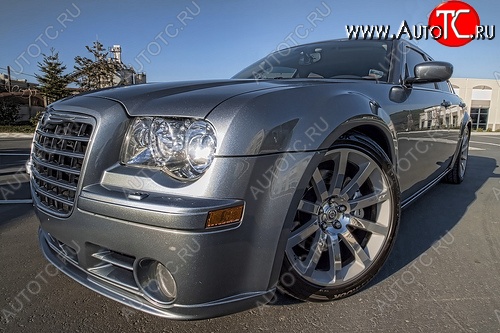 6 649 р. Накладка на передний бампер SRT 8 STYLE Chrysler 300C LX седан (2004-2011) (Неокрашенная)  с доставкой в г. Пермь