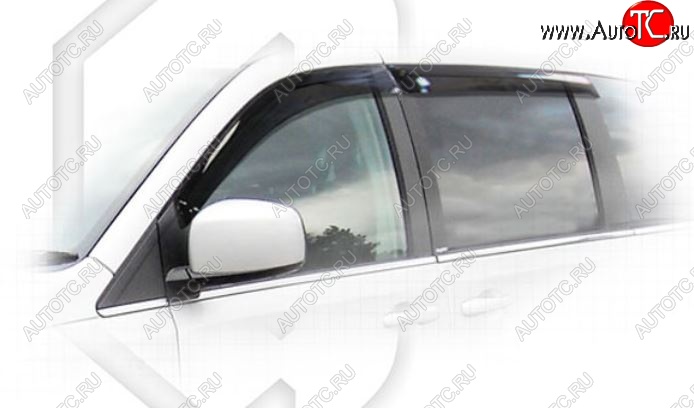 2 159 р. Дефлектора окон CA-Plastic Chrysler Grand Voyager  рестайлинг (2011-2016) (Classic полупрозрачный, Без хром.молдинга)  с доставкой в г. Пермь