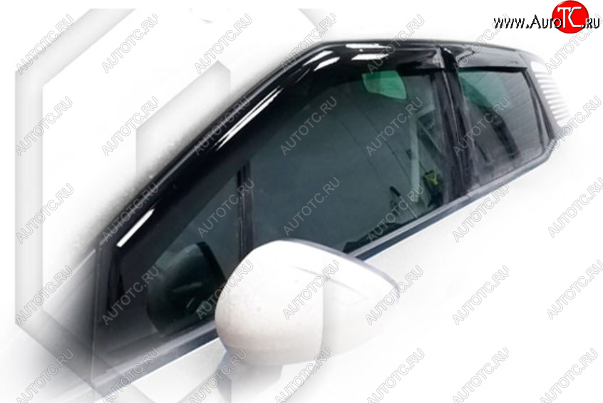 1 999 р. Дефлектора окон CA-Plastic CITROEN C3 Aircross дорестайлинг (2017-2021) (Classic полупрозрачный, Без хром молдинга)  с доставкой в г. Пермь