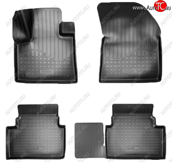 2 139 р. Коврики салонные Noplast (3D)  CITROEN C5 Aircross (2017-2022) доресталийнг (Черные)  с доставкой в г. Пермь