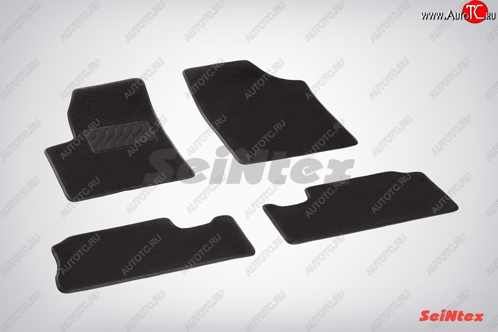 3 399 р. Износостойкие коврики в салон SeiNtex Premium LUX 4 шт. (ворсовые)  CITROEN Berlingo  M59 (2002-2012) рестайлинг  с доставкой в г. Пермь