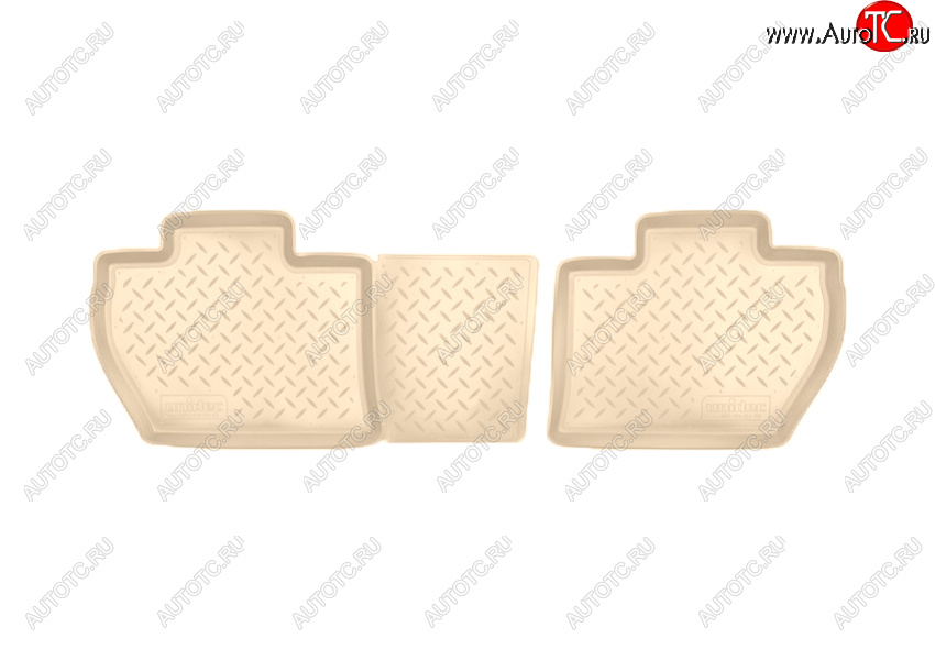 799 р. Коврики салона Norplast Unidec (задние, 4 дв.)  CITROEN Berlingo  B9 (2008-2022), Peugeot Partner  Tepee (2012-2018) (Цвет: бежевый)  с доставкой в г. Пермь