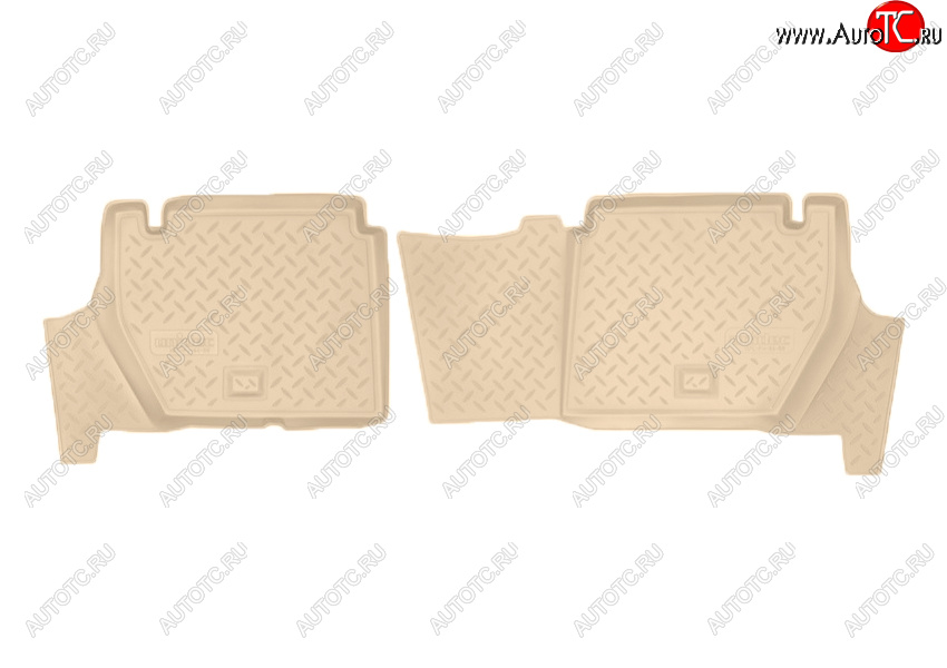 1 169 р. Коврики салона Norplast Unidec (задние, 5 дв.  CITROEN Berlingo  B9 (2008-2022), Peugeot Partner  Tepee (2012-2018) (Цвет: бежевый)  с доставкой в г. Пермь