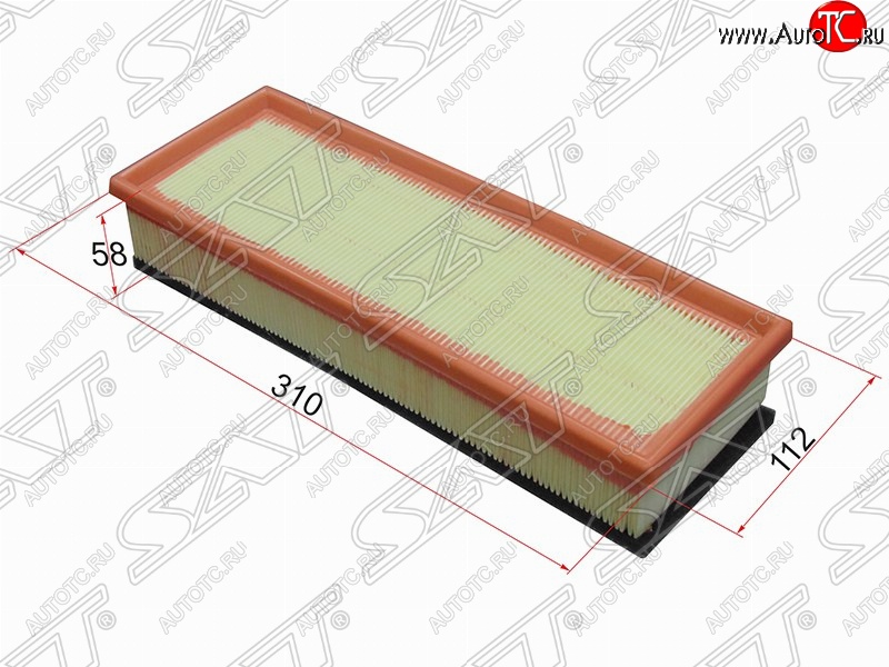 285 р. Фильтр воздушный двигателя SAT (310х112х58 mm)  CITROEN Berlingo  B9 (2008-2016), CITROEN C2 (2003-2009), CITROEN C3 ( FC/FN,  дорестайлинг) (2002-2015), CITROEN C3 Picasso  рестайлинг (2013-2017), CITROEN C4 (2004-2011), CITROEN C4 picasso  UD (2006-2014), Peugeot 1007 (2004-2009), Peugeot 207 ( WK,  WA,  WC) (2006-2012), Peugeot 307 ( универсал,  хэтчбэк 3 дв.,  хэтчбэк 5 дв.) (2001-2008), Peugeot 308  T7 (2007-2014), Peugeot Partner  Tepee (2012-2015)  с доставкой в г. Пермь