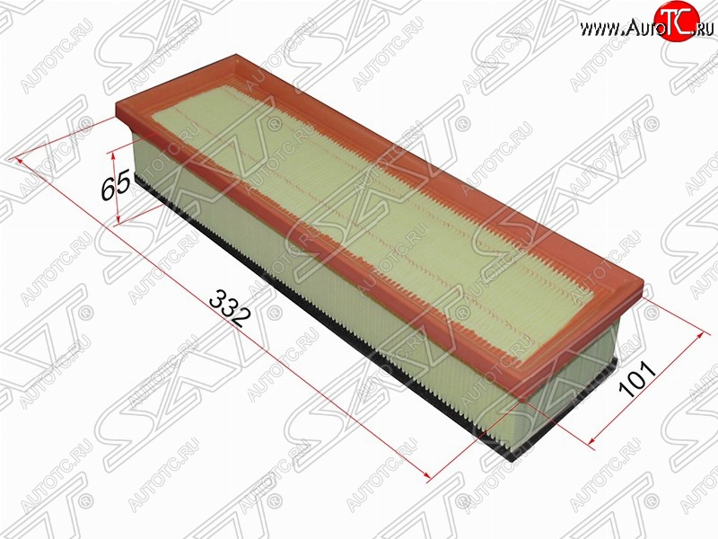195 р. Фильтр воздушный двигателя SAT (332х101х65 mm)  CITROEN Berlingo  M59 (2002-2012), CITROEN C2 (2003-2009), CITROEN C3  FC/FN (2002-2009), Peugeot 1007 (2004-2009), Peugeot Partner  M49/M59 (1997-2002)  с доставкой в г. Пермь