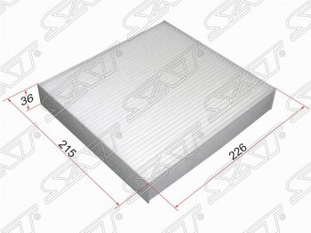 Фильтр салонный SAT (226х215х36 mm) CITROEN Berlingo  M59 (2002-2012), CITROEN Xsara ( N0,  N1) (1997-2005), Peugeot Partner  M49/M59 (1997-2008)