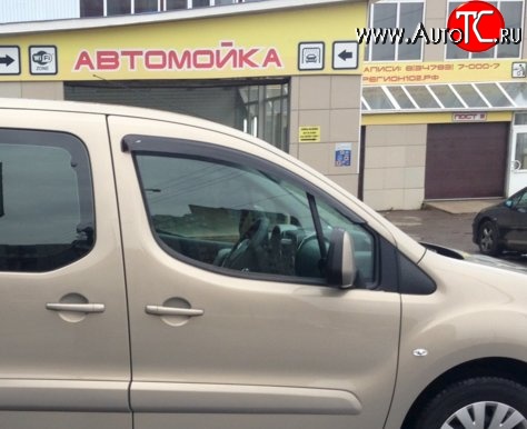 999 р. Комплект дефлекторов окон (ветровиков) 4 шт. Russtal CITROEN Berlingo B9 дорестайлинг (2008-2016)  с доставкой в г. Пермь