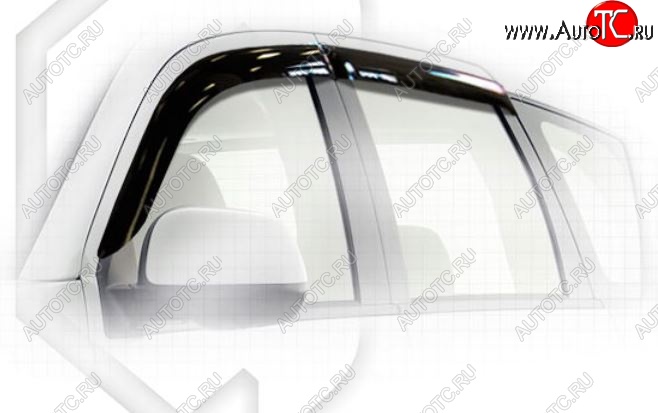 1 999 р. Дефлектора окон CA-Plastiс  CITROEN C-crosser (2007-2012) (Classic полупрозрачный, Без хром.молдинга)  с доставкой в г. Пермь
