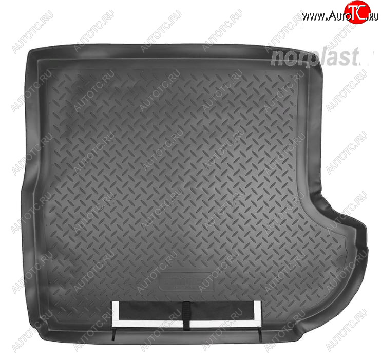 3 169 р. Коврик багажника Norplast Unidec (с сабвуфером)  CITROEN C-crosser (2007-2012), Mitsubishi Outlander  XL (2005-2013), Peugeot 4007 (2007-2012) (Черный, с погрузочным ковриком (фартуком))  с доставкой в г. Пермь