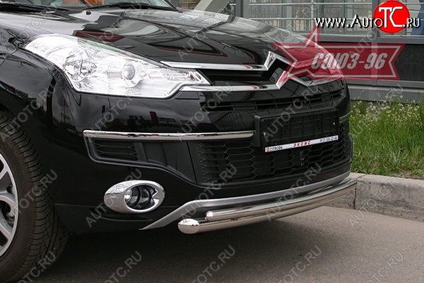 15 749 р. Защита переднего бампера двойная Souz-96 (d460/42) CITROEN C-crosser (2007-2012)  с доставкой в г. Пермь
