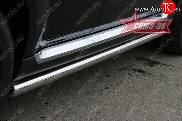 11 474 р. Защита порогов Souz-96 (d60) CITROEN C-crosser (2007-2012)  с доставкой в г. Пермь