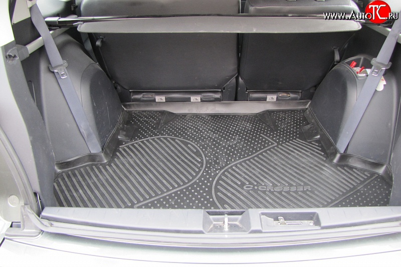 1 759 р. Коврик в багажник Element (полиуретан) (длинная база) CITROEN C-crosser (2007-2012)  с доставкой в г. Пермь