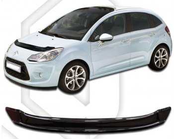 Дефлектор капота CA-Plastiс CITROEN C3  дорестайлинг (2009-2015)