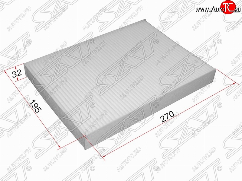 197 р. Фильтр салонный SAT (270х175х32 mm)  CITROEN C5 ( RD,  RW) (2008-2017), Peugeot 407 ( седан,  универсал) (2004-2011)  с доставкой в г. Пермь