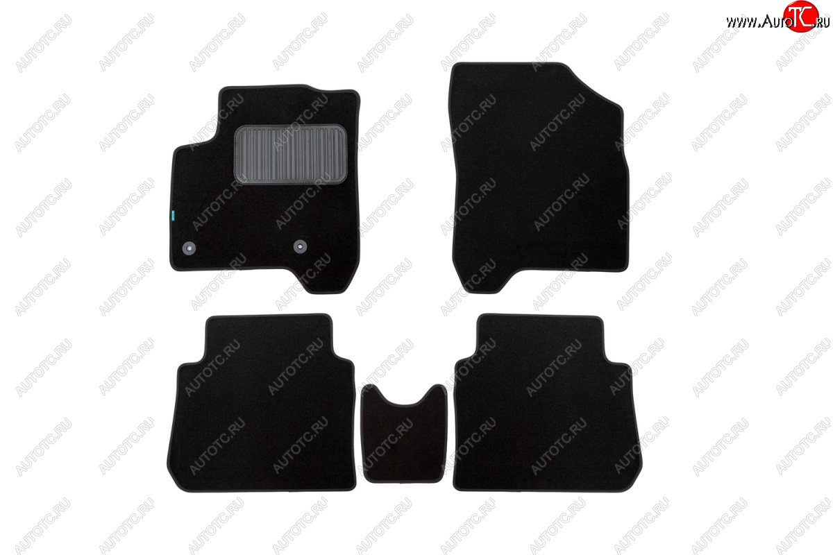 419 р. Коврики в салон Klever Premium (текстиль)  CITROEN C3 Picasso  дорестайлинг (2008-2012) (Черный)  с доставкой в г. Пермь