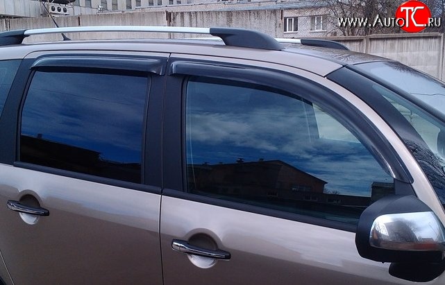 999 р. Комплект дефлекторов окон (ветровиков) 4 шт. Russtal CITROEN C3 Picasso дорестайлинг (2008-2012)  с доставкой в г. Пермь