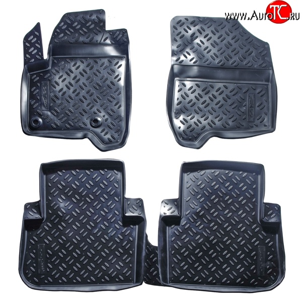 2 799 р. Комплект ковриков в салон Aileron 4 шт. (полиуретан)  CITROEN C3 Picasso  дорестайлинг (2008-2012)  с доставкой в г. Пермь
