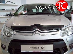 2 599 р. Дефлектор капота NovLine  CITROEN C4 (2004-2008)  дорестайлинг, хэтчбэк 3 дв.,  дорестайлинг, хэтчбэк 5 дв.  с доставкой в г. Пермь