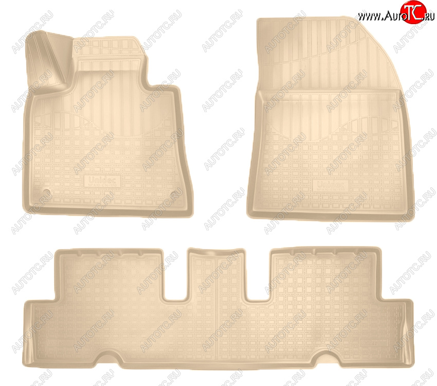 2 759 р. Коврики салона Norplast Unidec  CITROEN C4 Grand Picasso ( U) (2014-2018) рестайлинг (Цвет: бежевый)  с доставкой в г. Пермь