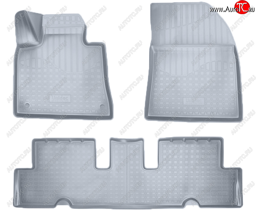 2 759 р. Коврики салона Norplast Unidec  CITROEN C4 Grand Picasso ( U) (2014-2018) рестайлинг (Цвет: серый)  с доставкой в г. Пермь