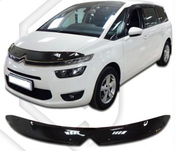 Дефлектор капота CA-Plastiс CITROEN C4 picasso  3D (2014-2018) минивэн дорестайлинг, минивэн рестайлинг