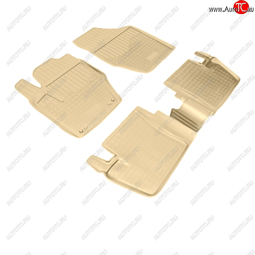 2 999 р. Коврики салона Norplast Unidec  CITROEN C4  B7 (2013-2022), Peugeot 408 (2015-2022) (Цвет: бежевый)  с доставкой в г. Пермь