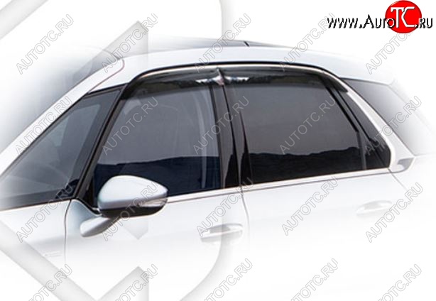 1 999 р. Дефлектор капота CA-Plastiс  CITROEN C4 (2007-2011)  рестайлинг, седан (Classic полупрозрачный, Без хром.молдинга)  с доставкой в г. Пермь