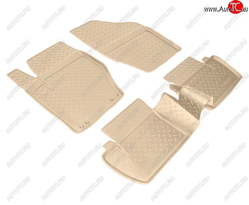 2 759 р. Коврики салона Norplast Unidec  CITROEN C4  B7 (2011-2018) хэтчбэк 5 дв. (Цвет: бежевый)  с доставкой в г. Пермь