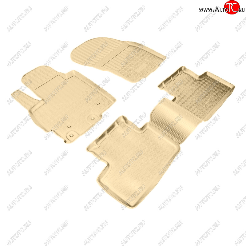2 899 р. Коврики салона Norplast Unidec Mitsubishi ASX дорестайлинг (2010-2012) (Цвет: бежевый)  с доставкой в г. Пермь