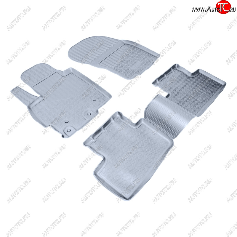 2 899 р. Коврики салона Norplast Unidec  CITROEN C4 aircross (2012-2017), Mitsubishi ASX (2010-2020), Peugeot 4008 (2012-2025) (Цвет: серый)  с доставкой в г. Пермь