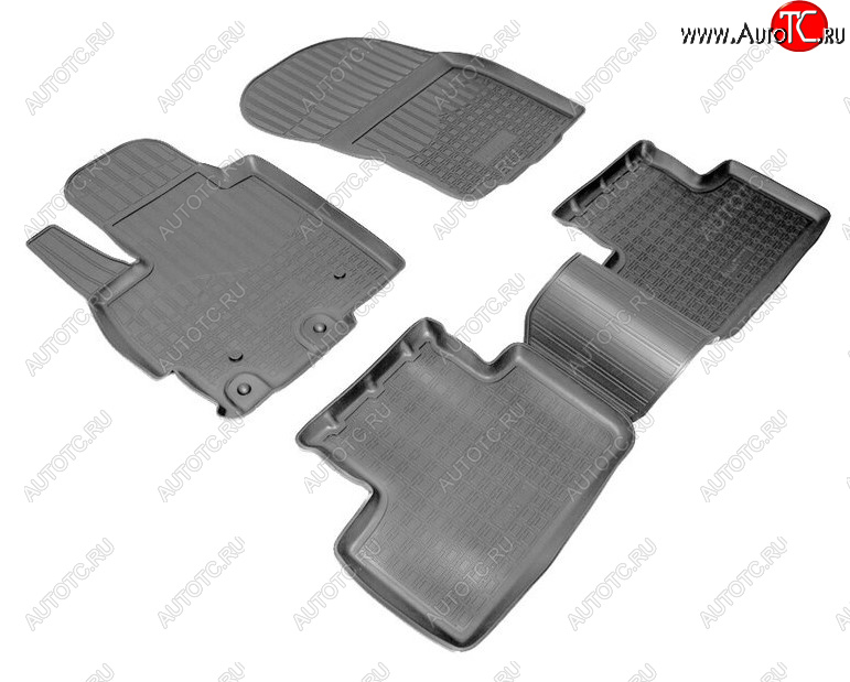 2 249 р. Комплект ковриков в салон Norplast Unidec Mitsubishi ASX дорестайлинг (2010-2012) (Цвет: черный)  с доставкой в г. Пермь