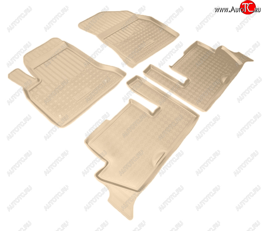 2 759 р. Коврики салона Norplast Unidec  CITROEN C4 picasso  UD (2006-2014) минивэн (Цвет: бежевый)  с доставкой в г. Пермь